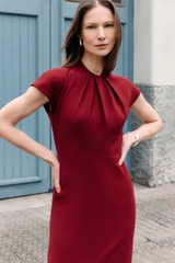 Clever Crepe Rossano Dress Sienna Red