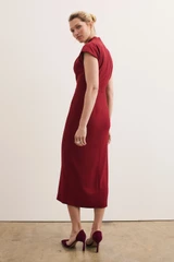 Clever Crepe Rossano Dress Sienna Red