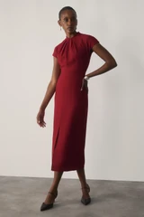 Clever Crepe Rossano Dress Sienna Red