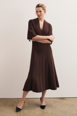 Noli Cotton Knit Dress Chocolate