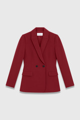 Clever Crepe Knighton Jacket Sienna Red