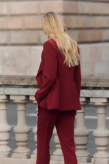 Clever Crepe Knighton Jacket Sienna Red