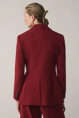 Clever Crepe Knighton Jacket Sienna Red
