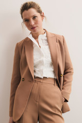 Clever Crepe Knighton Jacket Camel