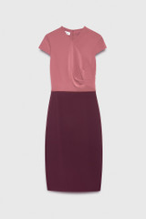 Clever Crepe Montpellier Dress Storm Pink And Plum Clever Crepe Montpellier Dress Storm Pink And Plum