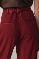 Clever Crepe Adelaide Wide-Leg Trousers Sienna Red