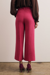 Assissi Stretch Linen Blend Culottes Fresh Fuchsia
