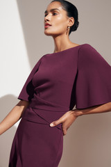 Clever Crepe Colinton Jumpsuit Plum Clever Crepe Colinton Jumpsuit Plum