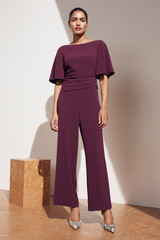 Clever Crepe Colinton Jumpsuit Plum Clever Crepe Colinton Jumpsuit Plum