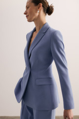Clever Crepe Knighton Jacket Pale Blue