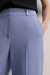 Clever Crepe Tavira Slim-Leg Trousers Pale Blue