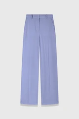 Clever Crepe Adelaide Wide-Leg Trousers Pale Blue