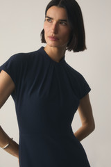 Clever Crepe Rossano Dress Navy