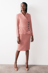 Amberley Dress Rose Pink Sculpt Stretch Crepe Amberley Dress Rose Pink Sculpt Stretch Crepe