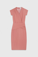 Amberley Dress Rose Pink Sculpt Stretch Crepe Amberley Dress Rose Pink Sculpt Stretch Crepe
