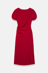 Salerno Crepe Dress Deep Red