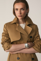 Hawthorne Water Repellant Trench Caramel