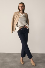 Loano Satin Top Ivory