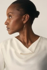 Loano Satin Top Ivory