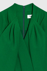 Alura Dress Emerald Green Sculpt Stretch Crepe