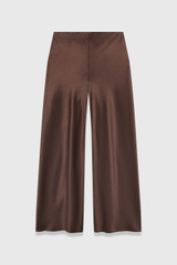 Lucena Satin Trousers Chocolate