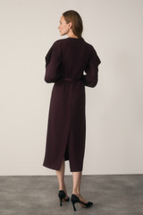 Asti Crepe Dress Deep Plum