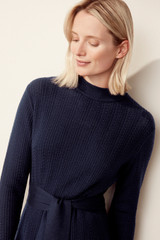 Allerton Knitted Dress Navy Merino Allerton Knitted Dress Navy Merino