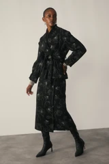 Everleigh Wool Jacket Black And Ivory Manteco x Liberty Fabrics