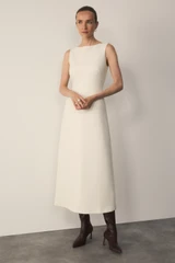 Eden Wool Dress Ivory