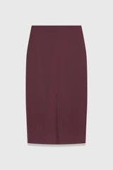 Clever Crepe Oliena Skirt Deep Plum