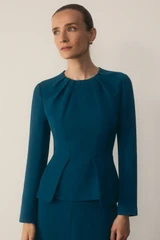 Clever Crepe Doppio Elaria Dress Dark Teal