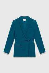 Clever Crepe Doppio Almeida Jacket Dark Teal