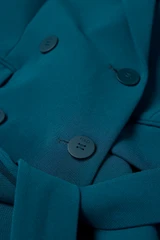 Clever Crepe Doppio Almeida Jacket Dark Teal