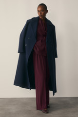 Clever Crepe Lyon Palazzo Trousers Deep Plum