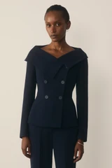 Clever Crepe Lorelli Jacket Navy