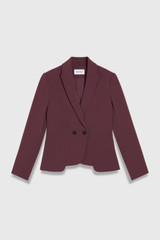 Clever Crepe Caselle Jacket Deep Plum