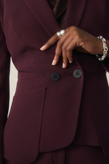 Clever Crepe Caselle Jacket Deep Plum