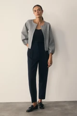 Candelo Wool Cotton Blend Jacket Grey
