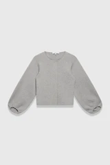 Candelo Wool Cotton Blend Jacket Grey