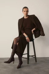 Rieti Cotton Silk Blend Sweater Raisin