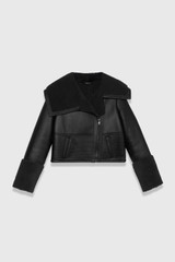Alteri Shearling Coat Black