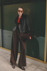 Alteri Shearling Coat Black