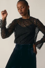 Aliano Lace Blouse Black