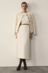 Sunbury Wool Blend Boucle Jacket Ivory