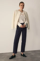 Sunbury Wool Blend Boucle Jacket Ivory