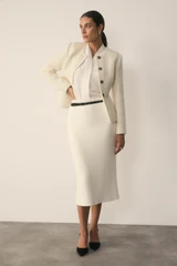 Sunbury Wool Blend Boucle Jacket Ivory