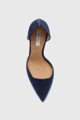 Treviso Satin Heels 80 Navy