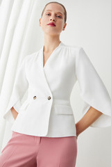Clever Crepe Ansdell Jacket Ivory Clever Crepe Ansdell Jacket Ivory