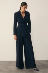 Clever Crepe Selsey Jacket Navy