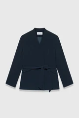 Clever Crepe Selsey Jacket Navy